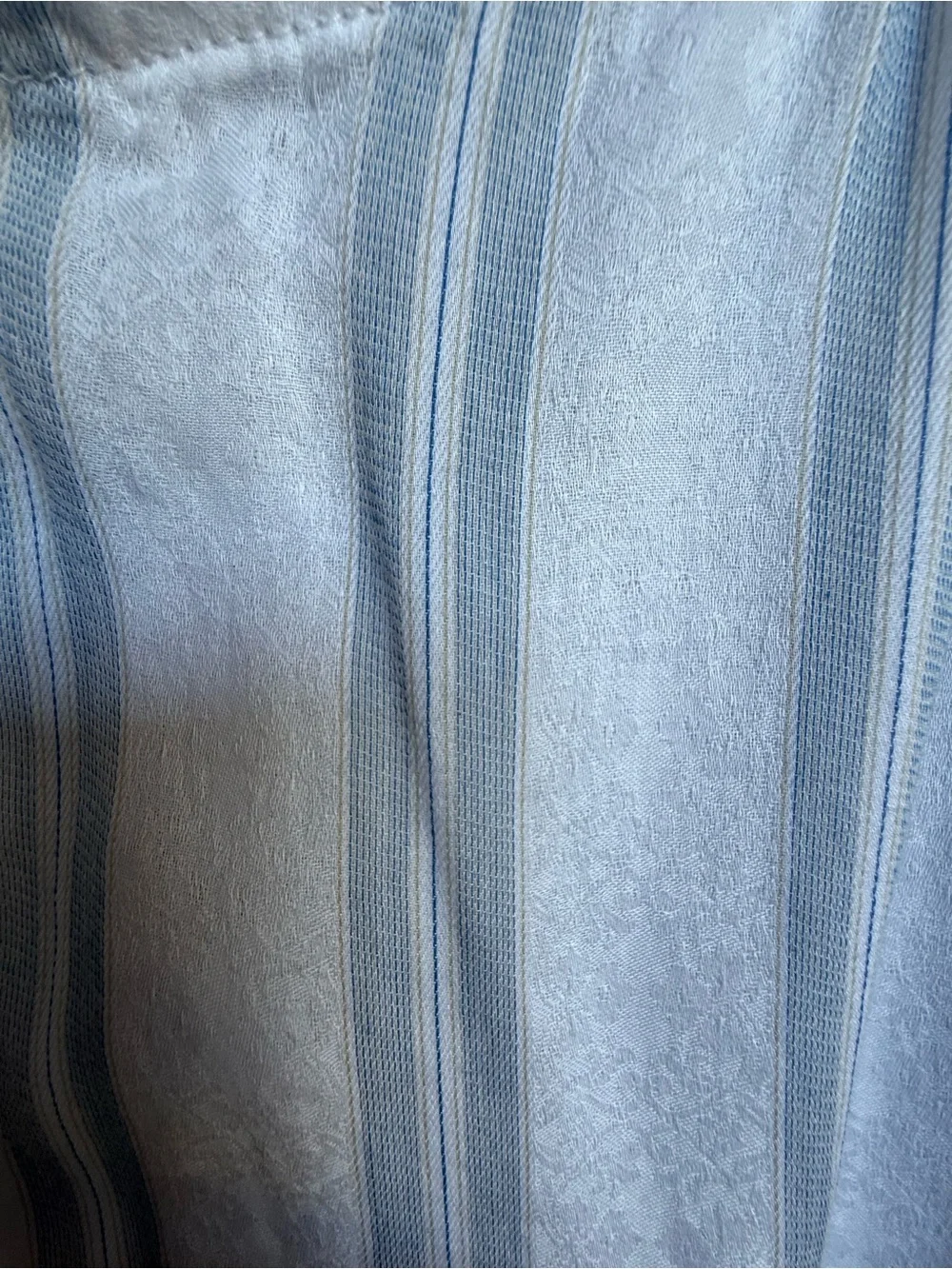 Perfect vintage Oscar de la Renta blue and white pinstripe pajamas 2 piece sz S
